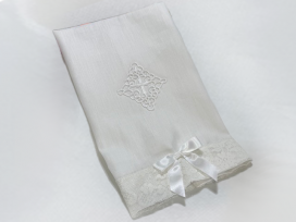 Christening Linen Blend Towel